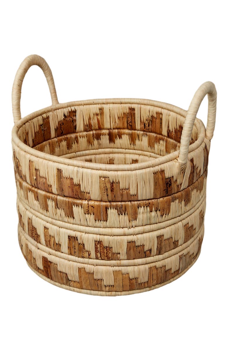 indego africa Kire Floor Basket in Natural, Main, color, Natural