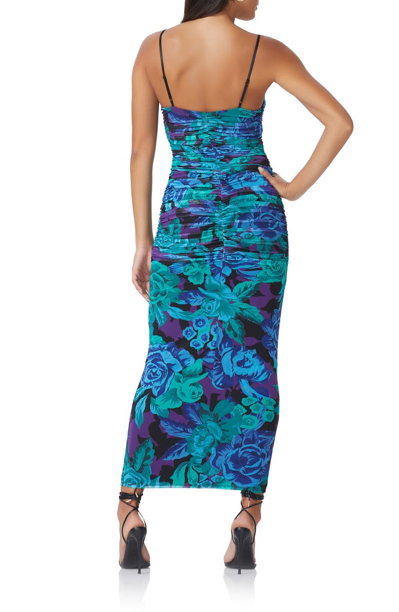 AFRM Lupita Ruched Body-Con Dress, Alternate, color, Garden Bloom Violet