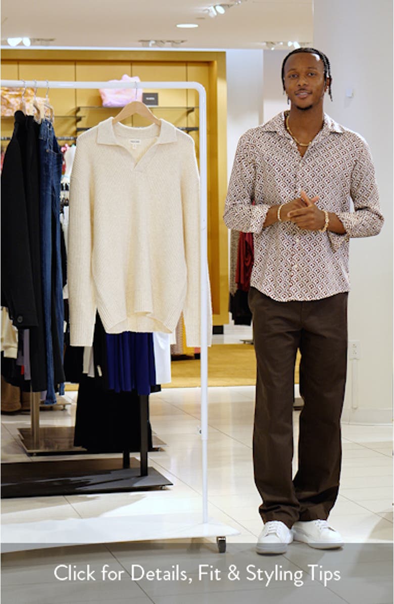 Johnny Collar Polo Sweater, sales video thumbnail