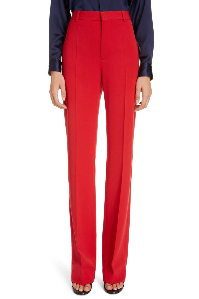 Straight Leg Stretch Twill Trousers, Main, color, MASAI RED