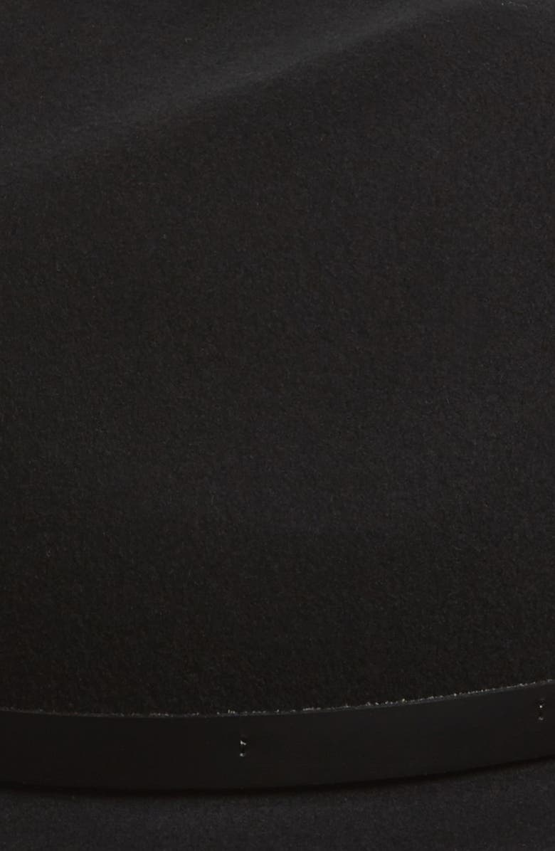 rag & bone Floppy Brim Felted Wool Fedora, Alternate, color, Black