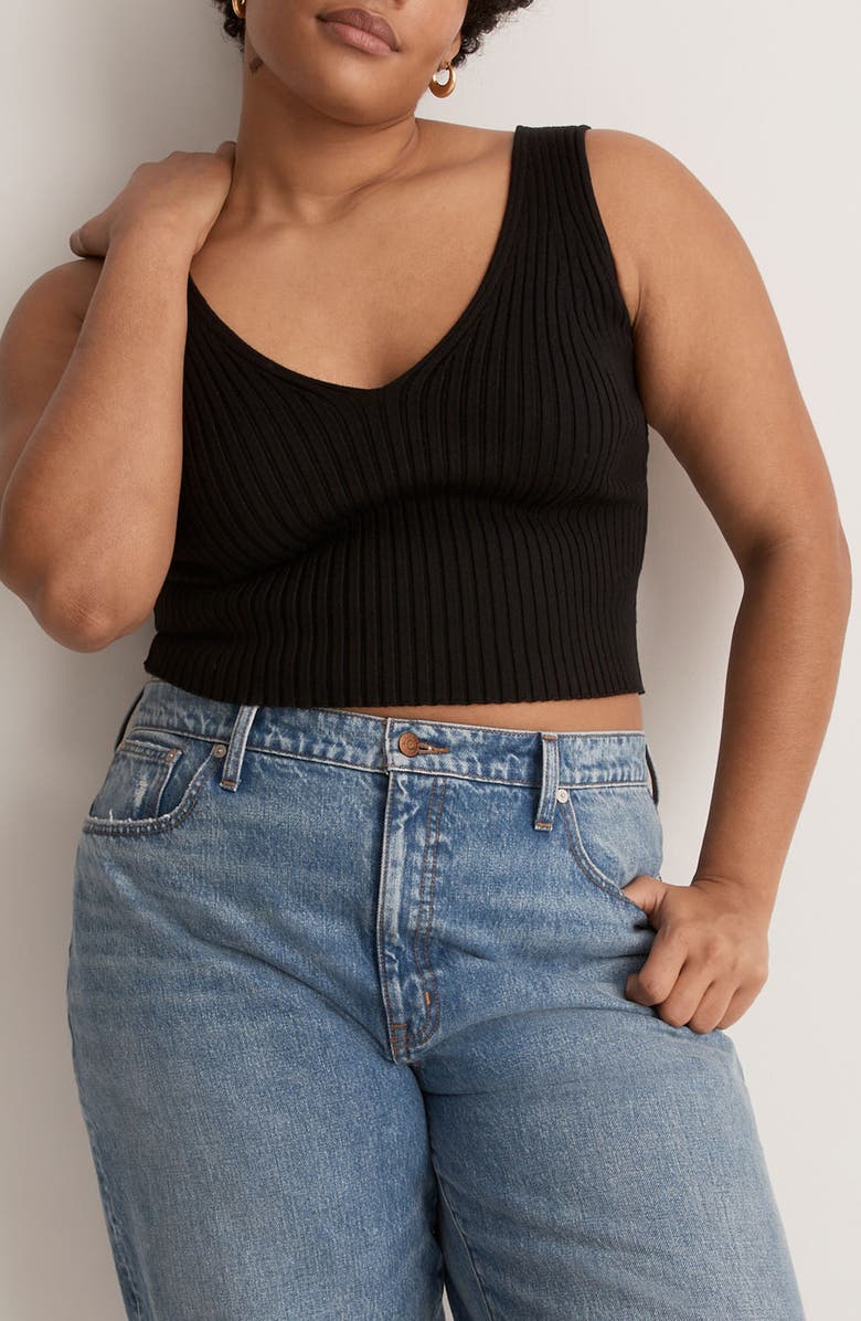 Madewell V-Neck Sweater Tank, Alternate, color, 