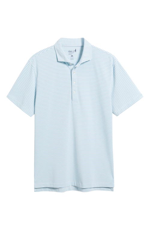 Johnnie-o Stetsons Stripe Performance Polo In Haze