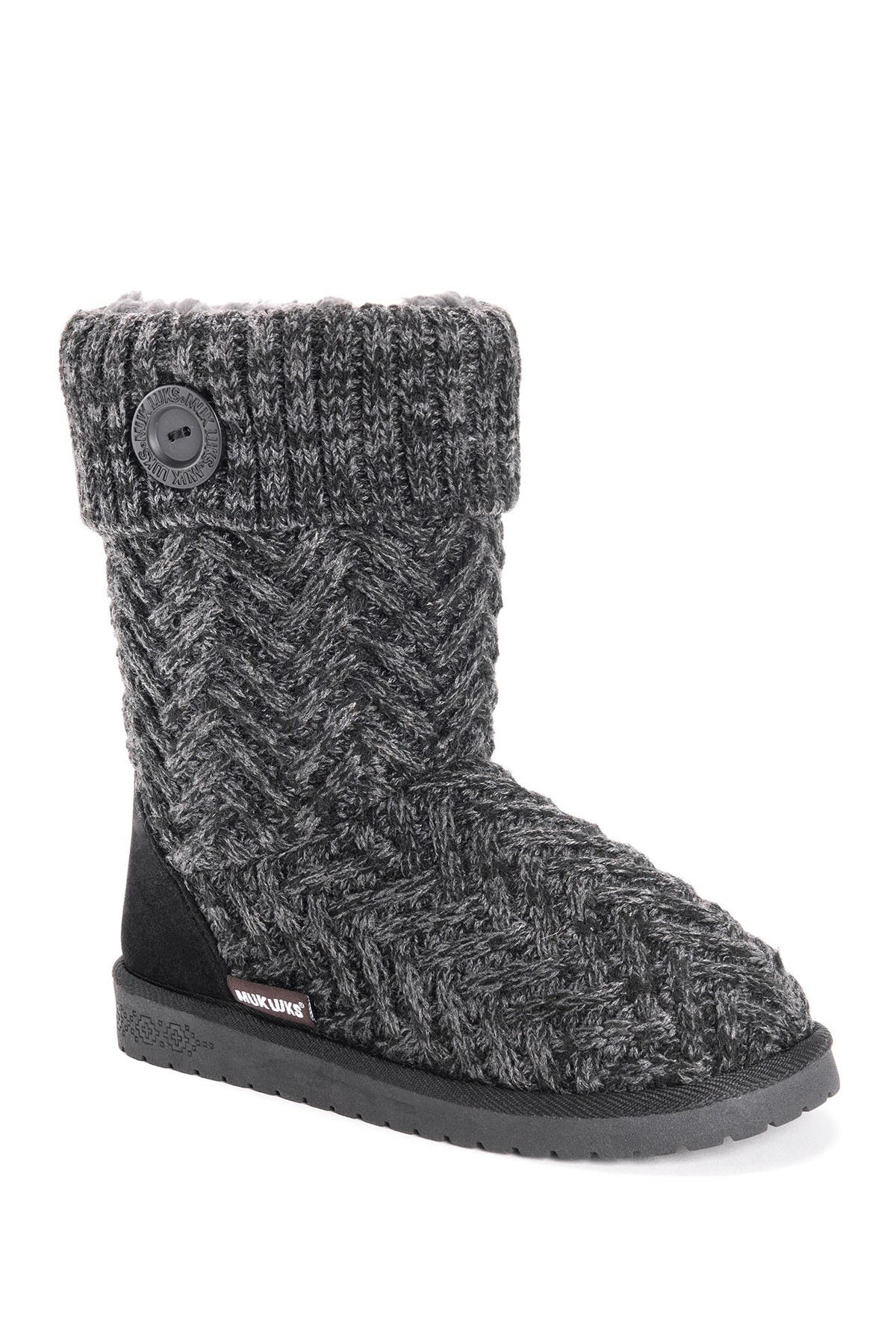 MUK LUKS Janet Faux Fur Lined Boot, Main, color, 