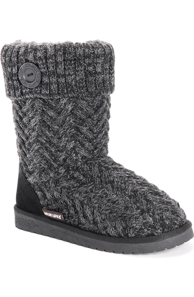 MUK LUKS Janet Faux Fur Lined Boot, Main, color,