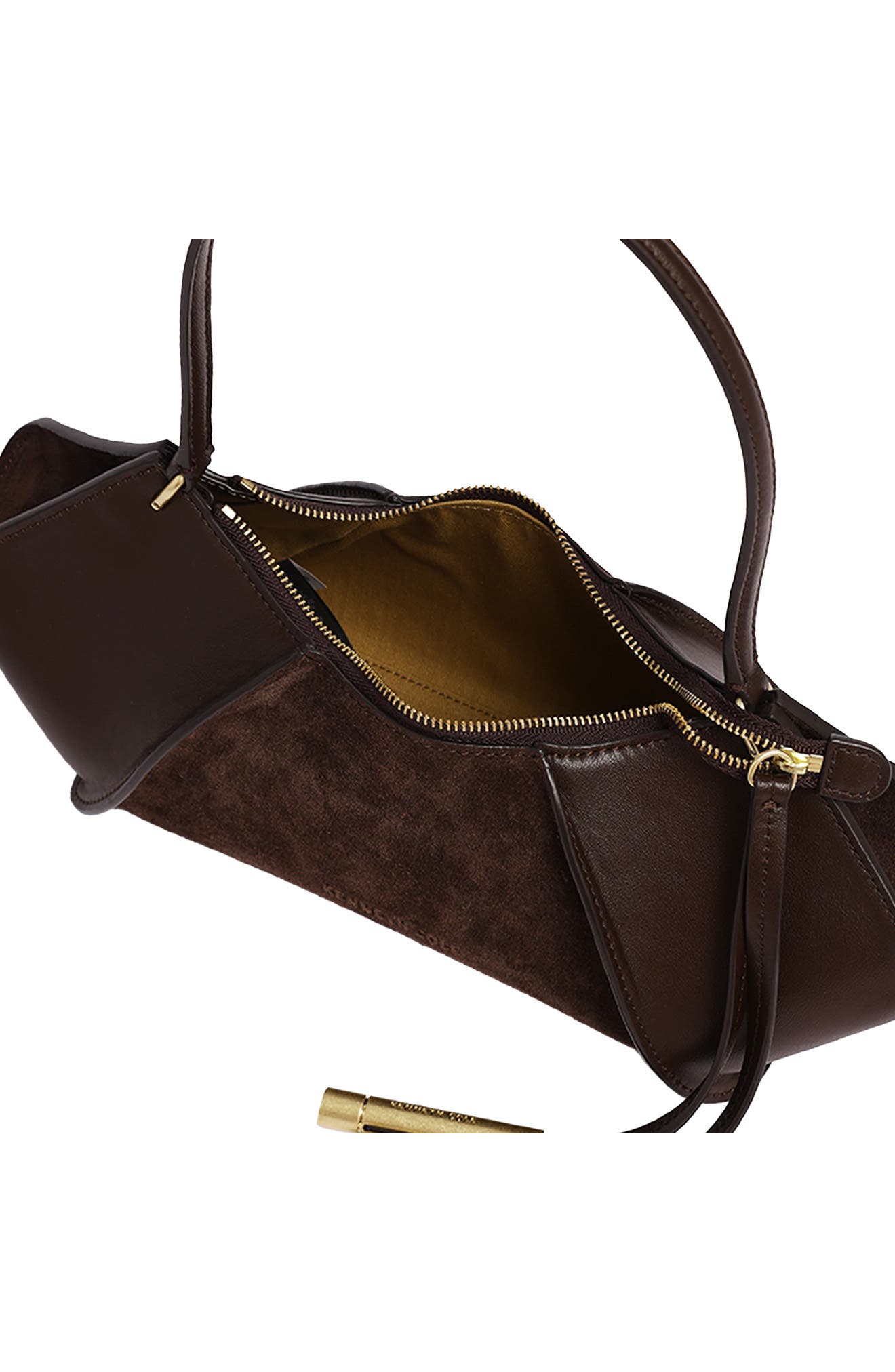 Crosby Leather Shoulder Bag, Alternate, color, CHOCOLATE