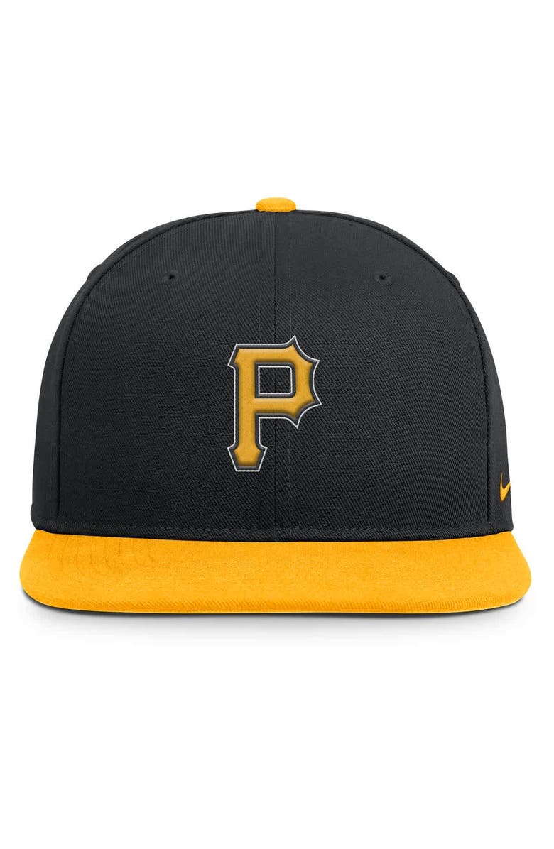 Nike Men's Nike Black/Gold Pittsburgh Pirates Primetime Pro Dri-FIT Snapback Hat, Alternate, color, Black