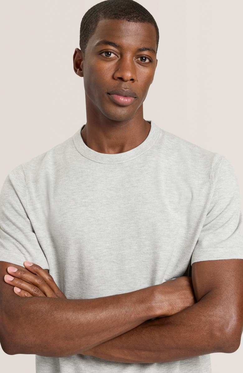 Ted Baker Modern Crewneck Sweater, Alternate, color, Grey Heather