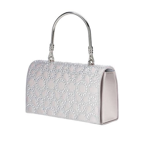 Lady Couture Rhinestone Covered Clutch Bag In Silver