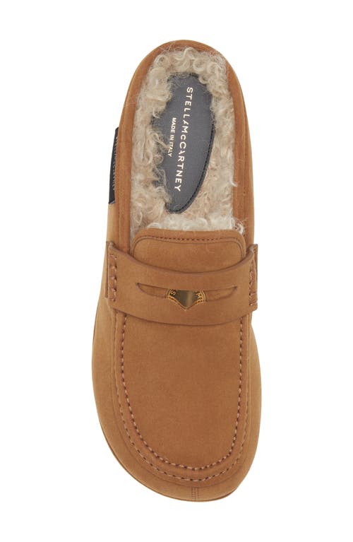 Stella Mccartney Sneak-elyse Platform Loafer Slippers Pecan In Brown