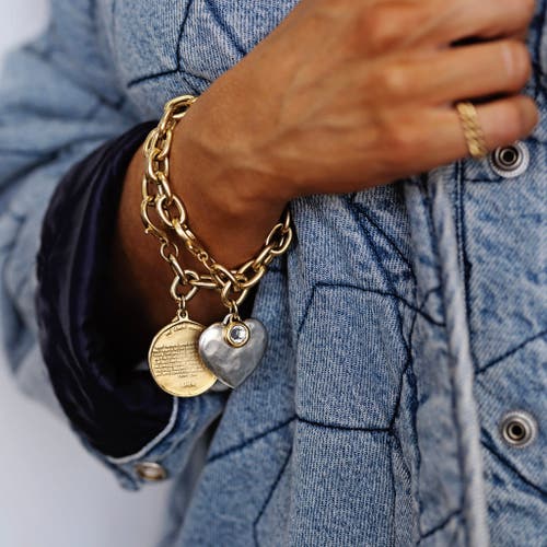 Bowood Lane Monroe Bracelet With Cz In Gold