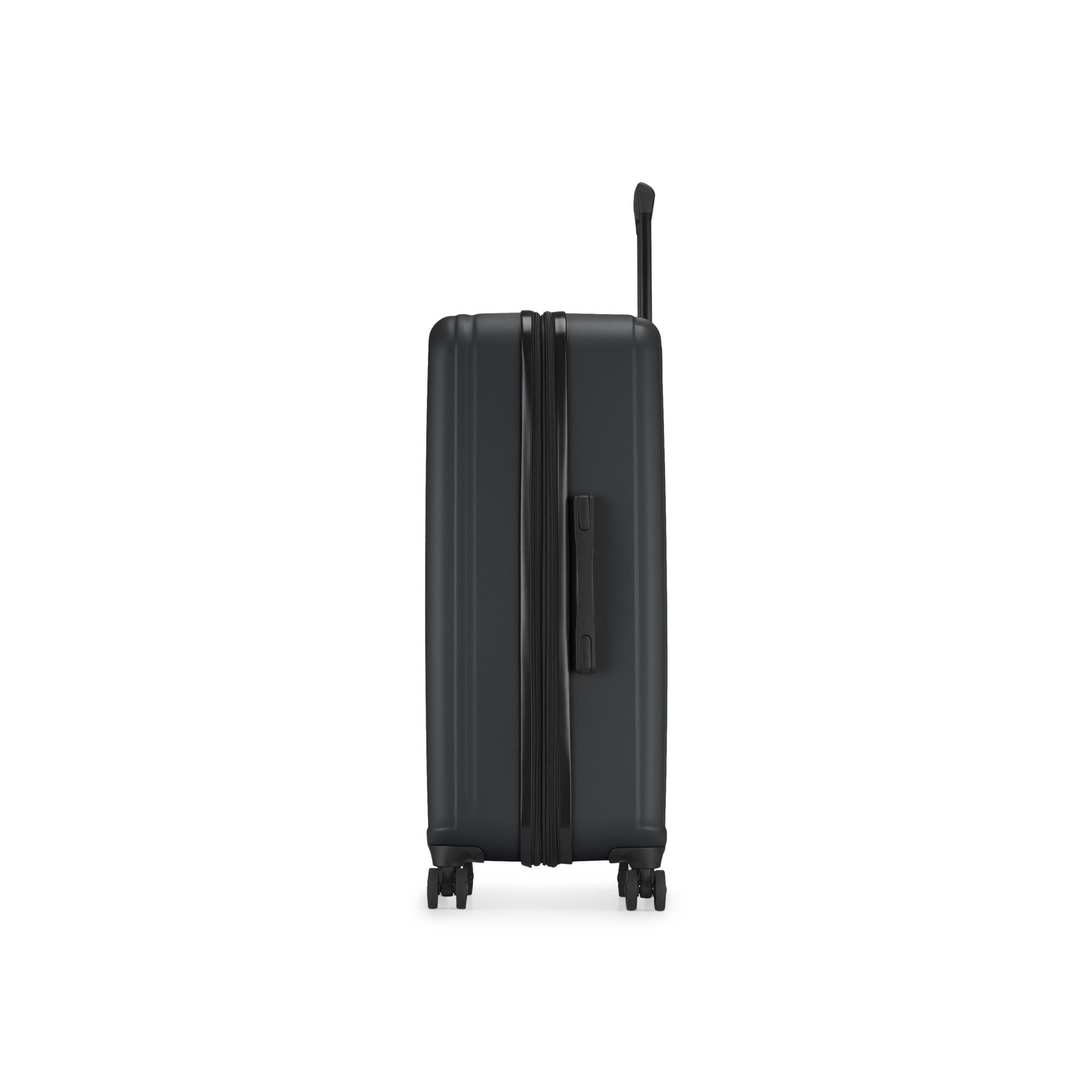 bugatti The Classic Hardside Check-In Large Luggage with Expansion, Alternate, color, Black