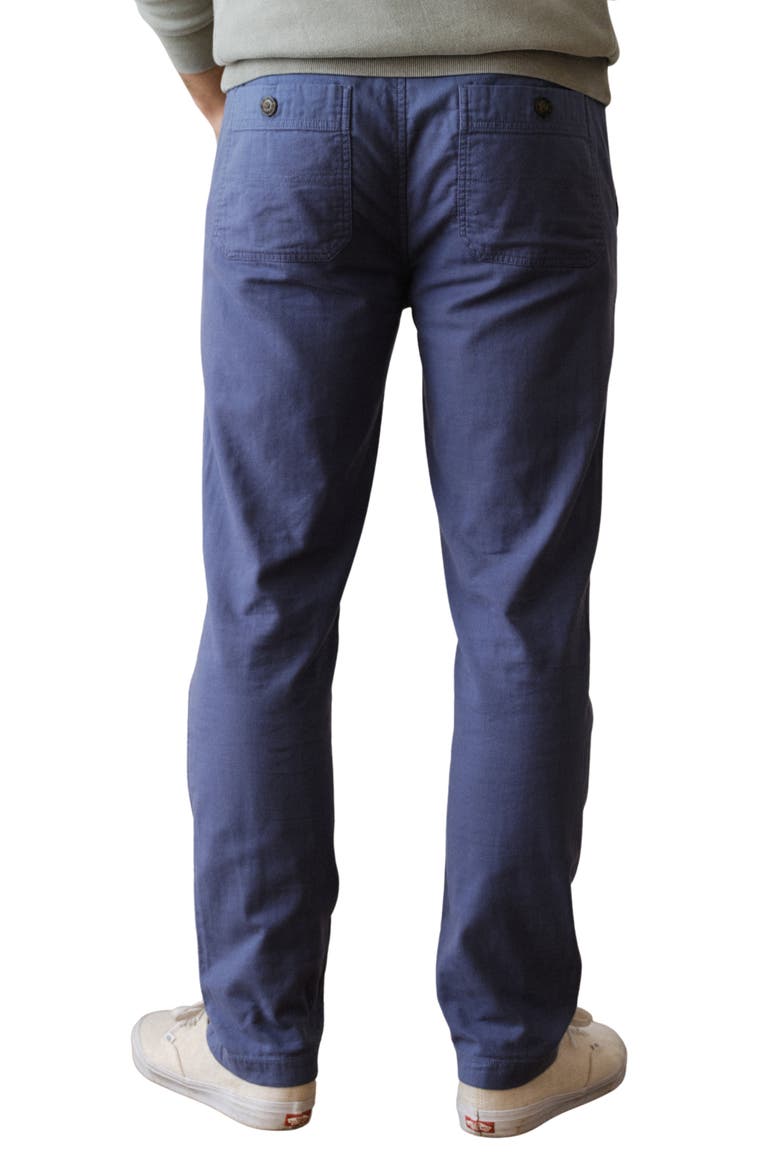 Saturday Slim Straight Leg Stretch Cotton Beach Pants, Alternate, color, FRENCH BLUE