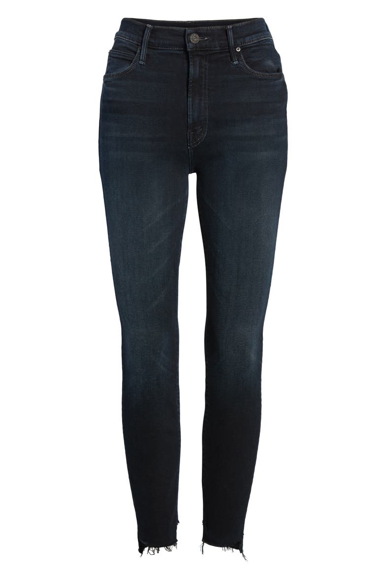 The Stunner High Waist Fray Ankle Skinny Jeans, Alternate, color, LAST CALL