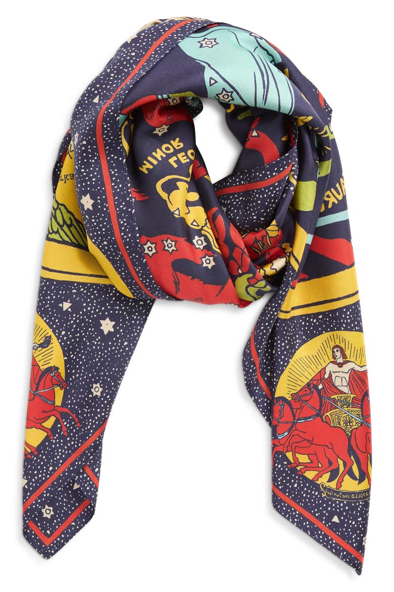 The Scarf It Up Silk Scarf, Alternate, color, COSMOS