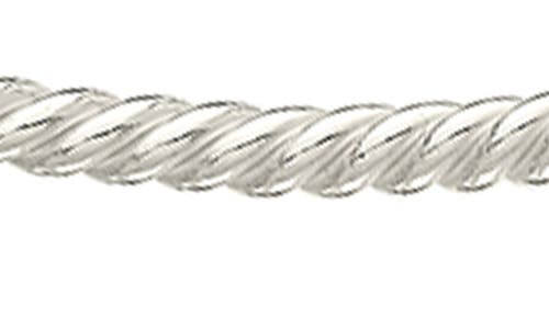 Sterling Forever Rope Twist Hoop Earrings In Metallic