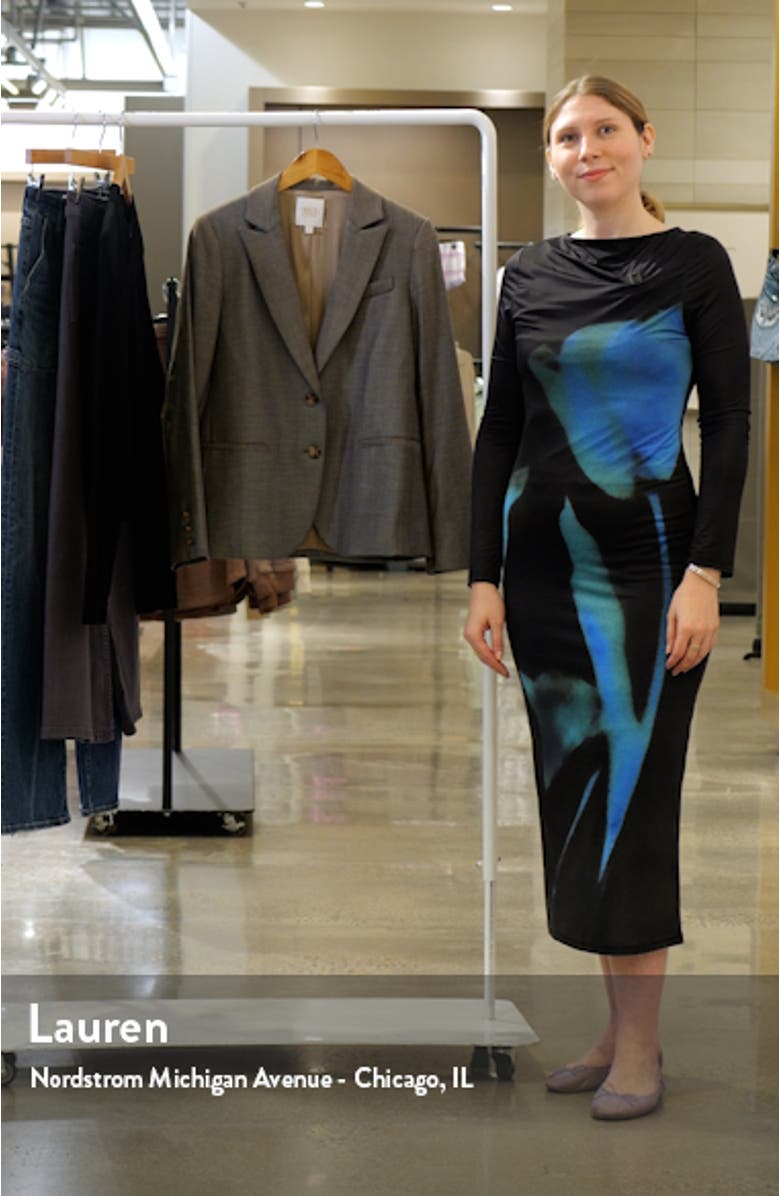 Wool Blend Boyfriend Blazer, sales video thumbnail