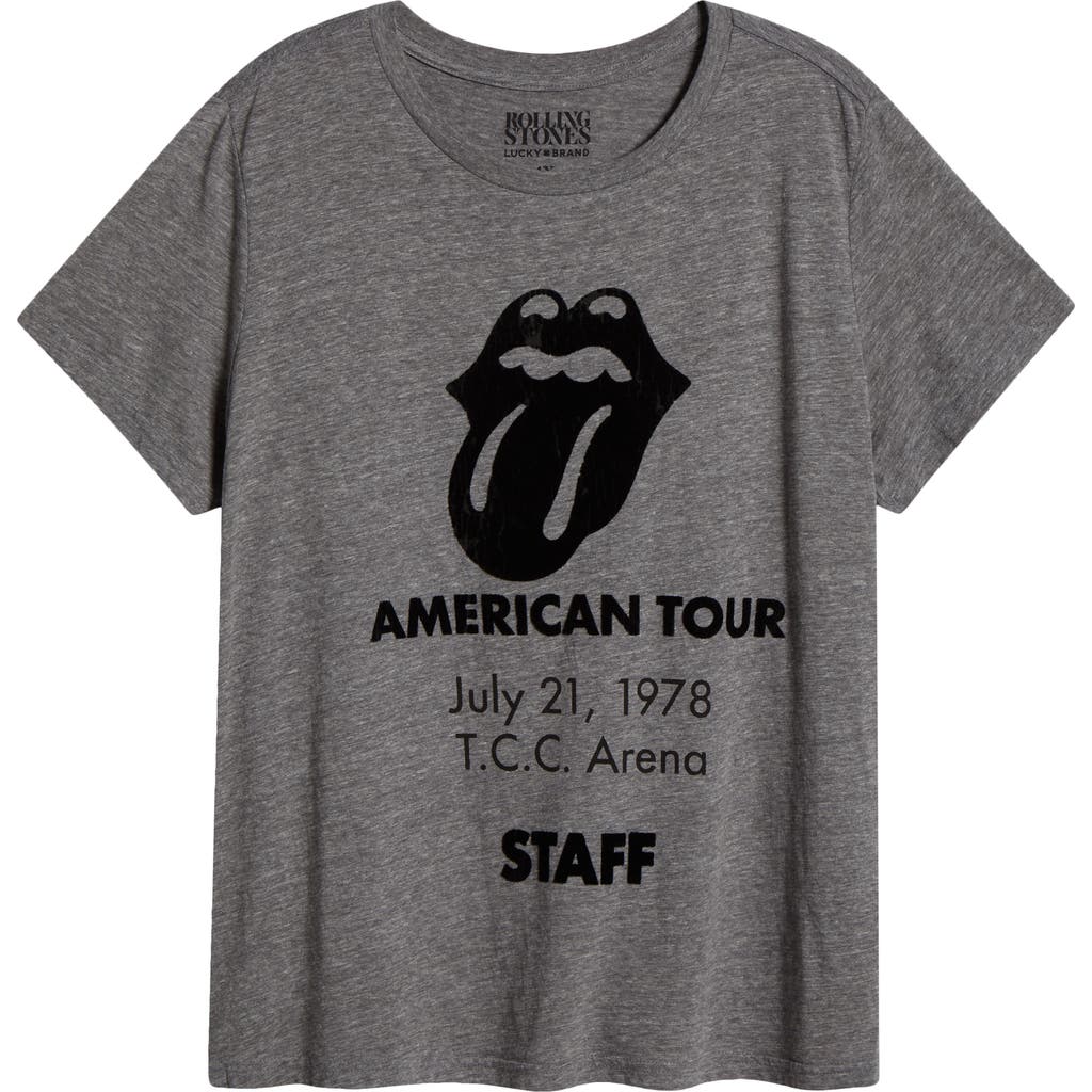 LUCKY BRAND LUCKY BRAND ROLLING STONES GRAPHIC BOYFRIEND T-SHIRT