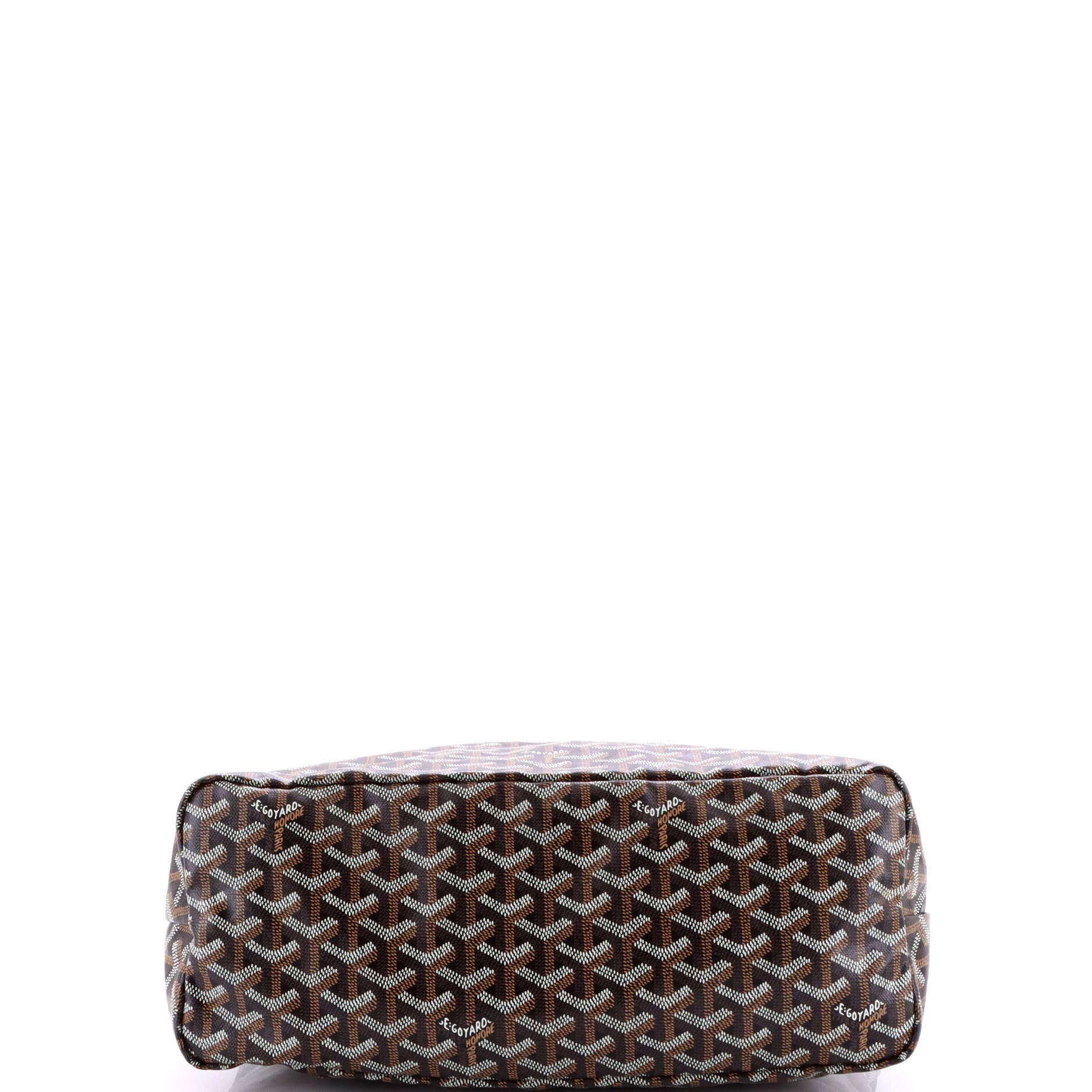 Pre-Owned Goyard Boheme Hobo Coated Canvas, Alternate, color, Brown