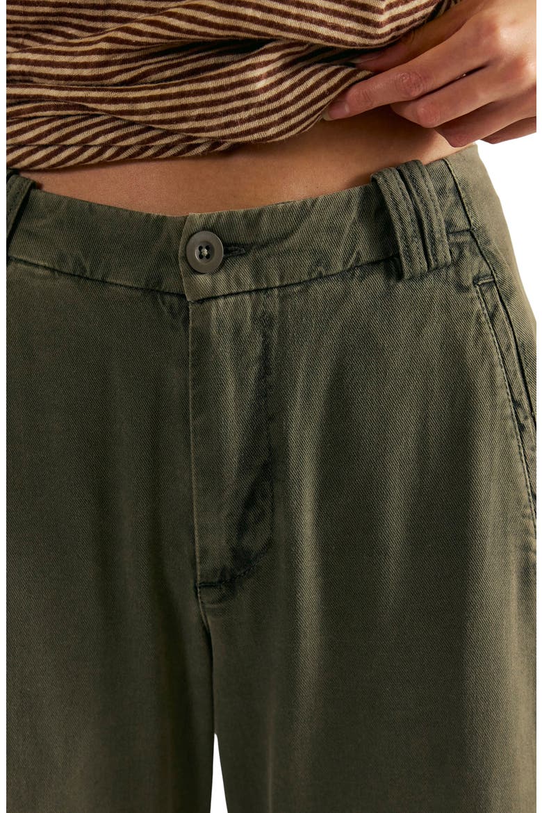 Spotlight Washed Barrel Leg Trousers, Alternate, color, DUSTY OLIVE