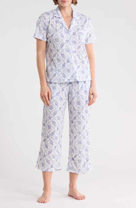 JACLYN Short Sleeve Top & Crop Pants Pajamas