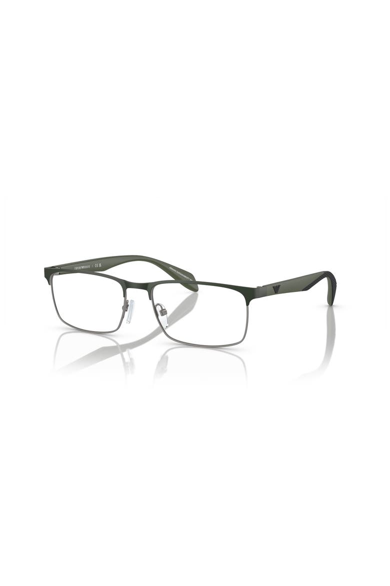 56mm Rectangle optical glasses, Main, color, Green