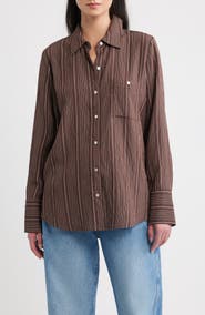Rails Beck Striped Button-Front Shirt