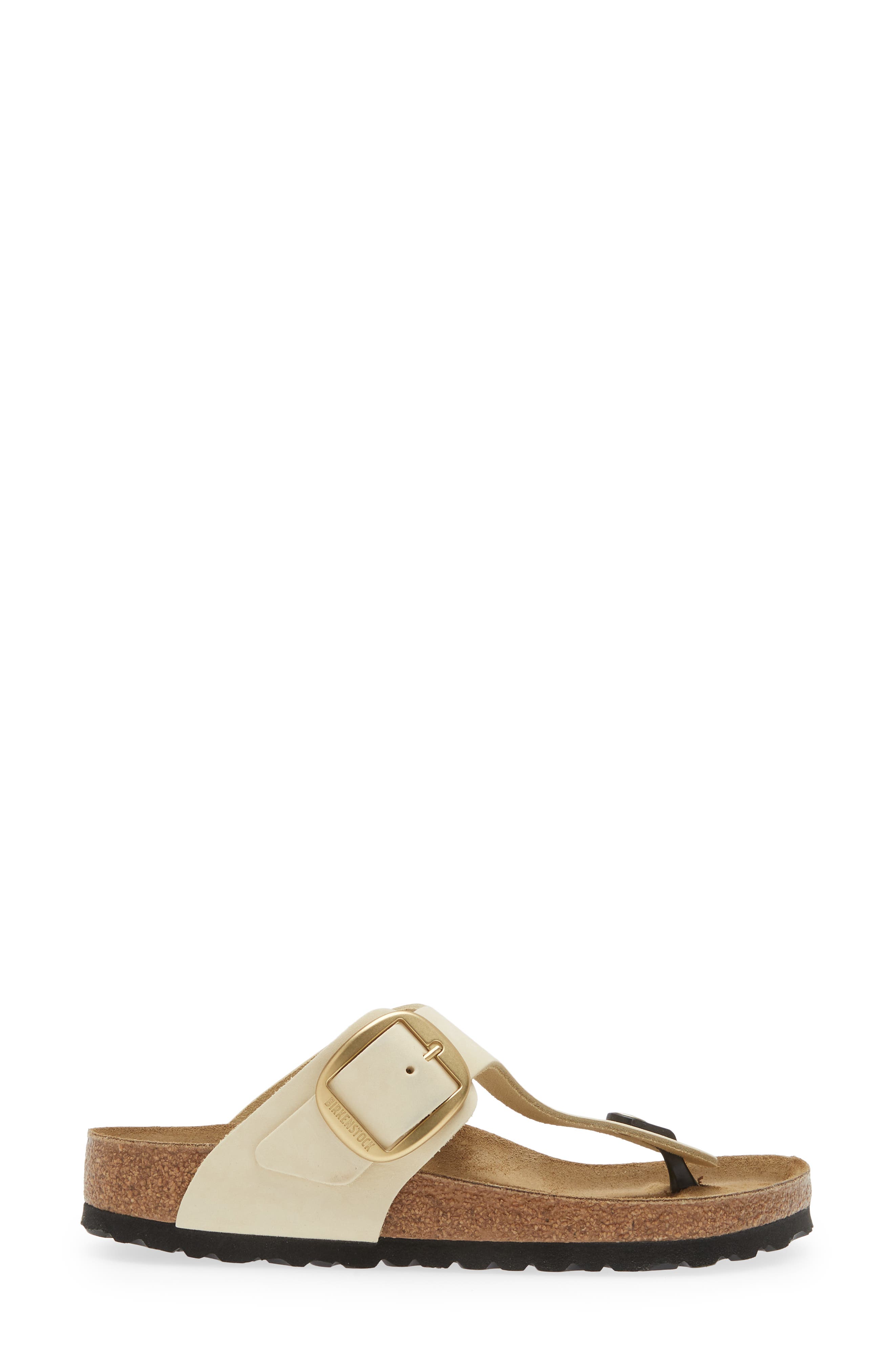 Gizeh Big Buckle Sandal - Discontinued, Alternate, color, BEIGE