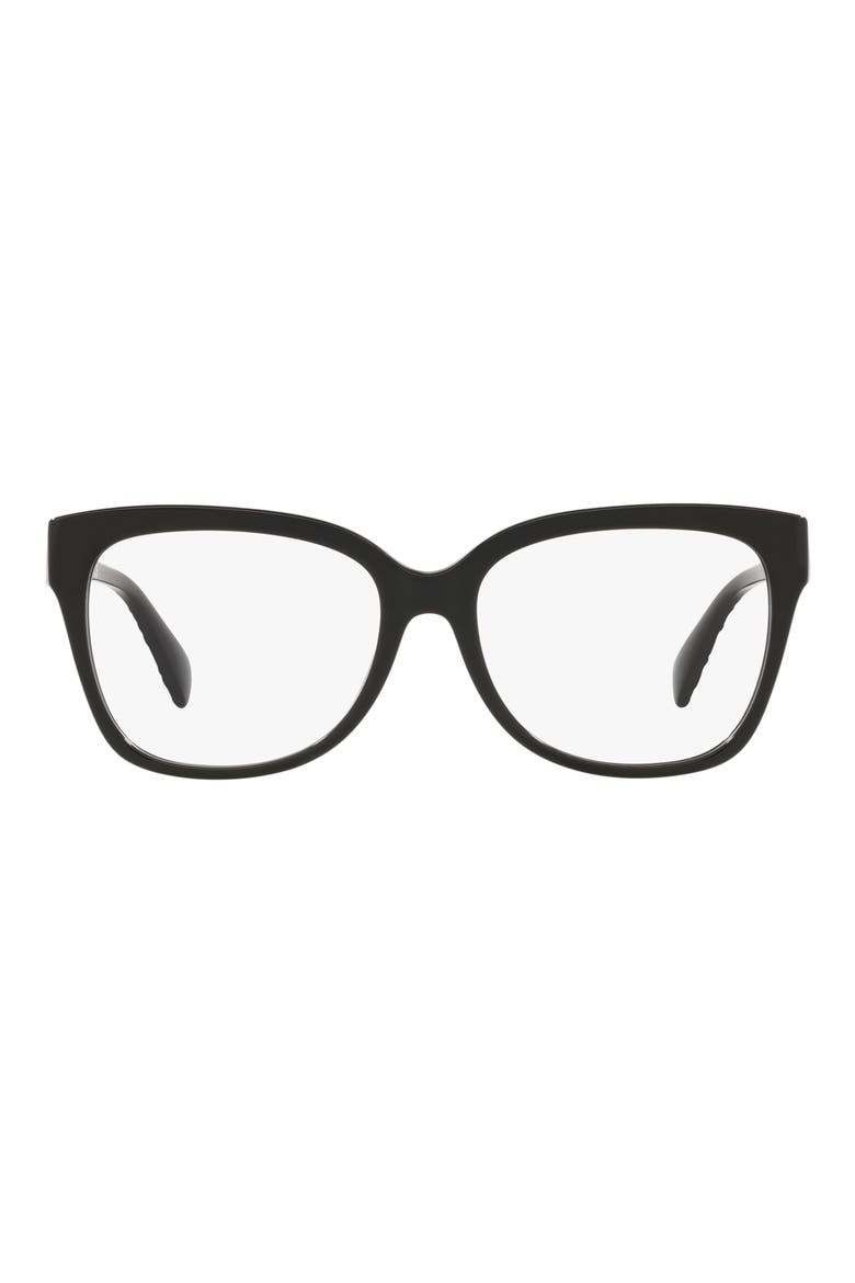 Palawan 54mm Square Optical Glasses, Main, color, BLACK