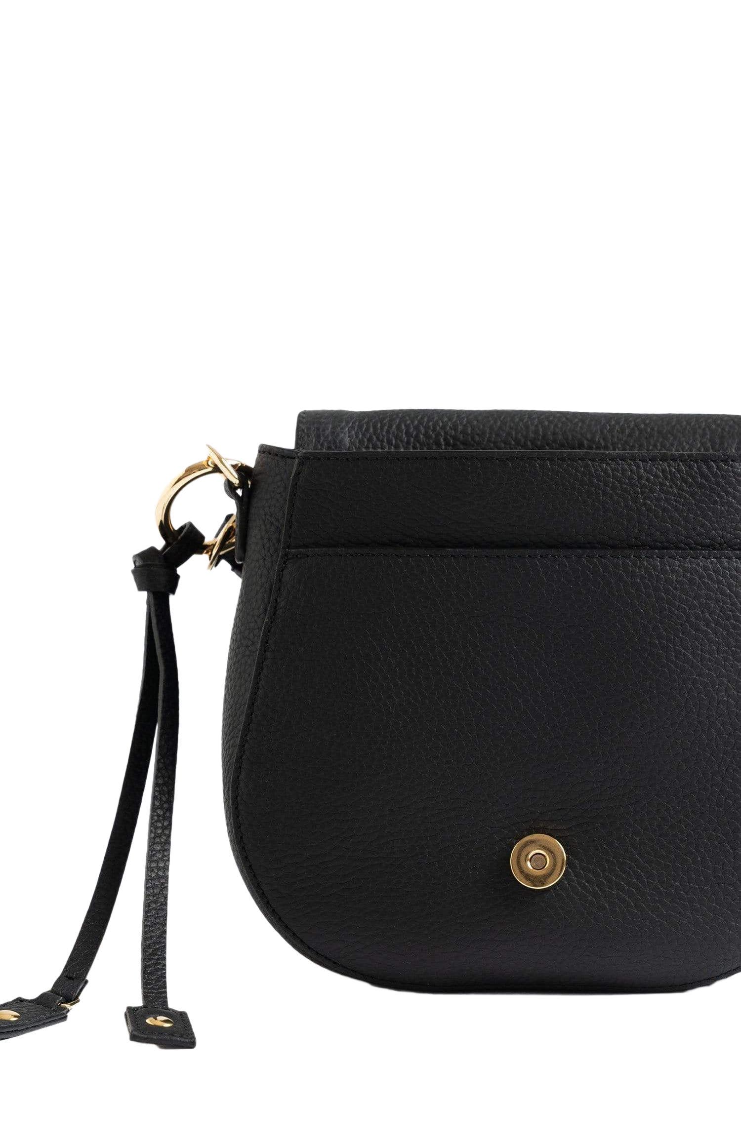 Saint + Sofia Saddle Bag, Alternate, color, Black