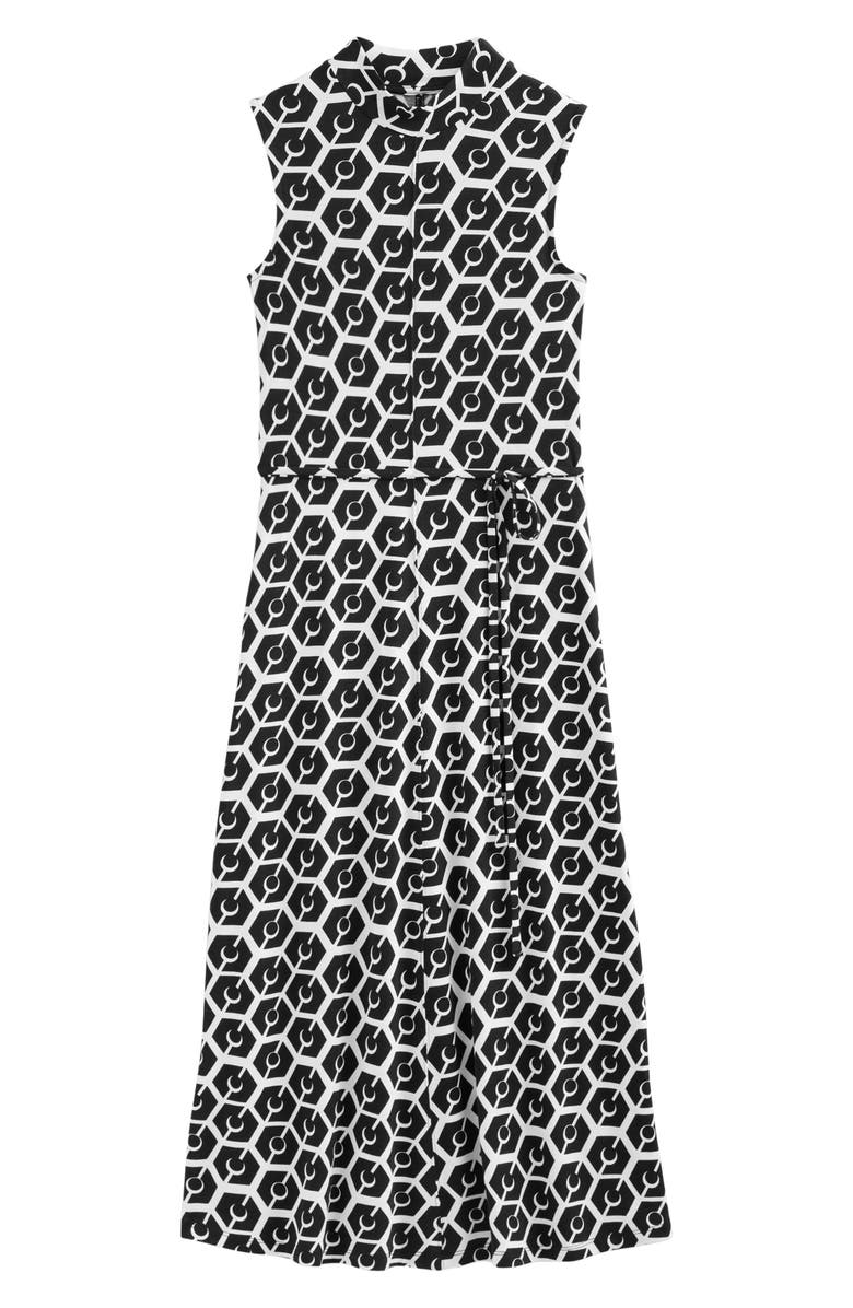 Boden Tie Waist Sleeveless Jersey Midi Dress, Alternate, color, 