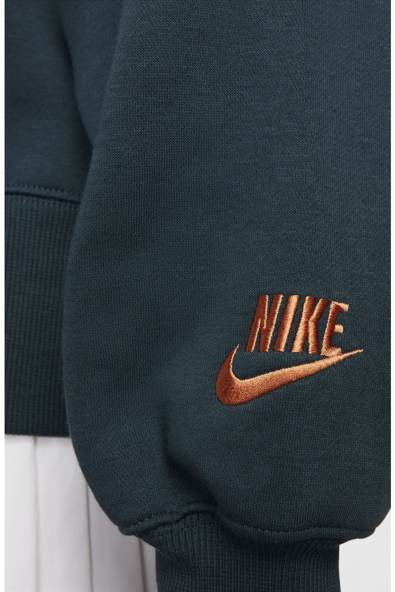 Sportswear Oversize Fleece Sweatshirt, Alternate, color, DEEP JUNGLE/ KHAKI