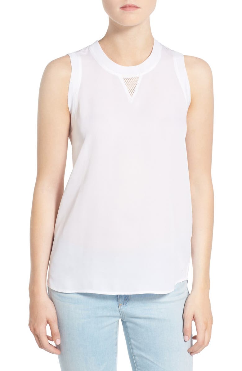 AG 'Sky' Silk Tank, Main, color, 