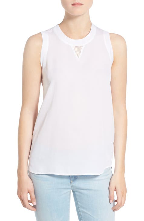 'Sky' Silk Tank