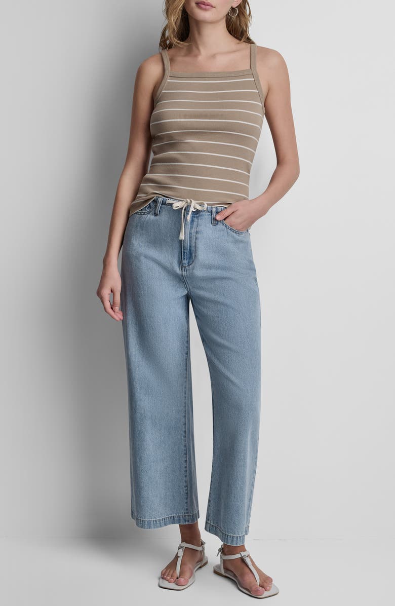 DKNY Jeans Mid Rise Wide Leg Jeans, Alternate, color, Brighton