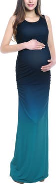 Kimi & Kai Sonia Ombre Tank Column Maternity Dress