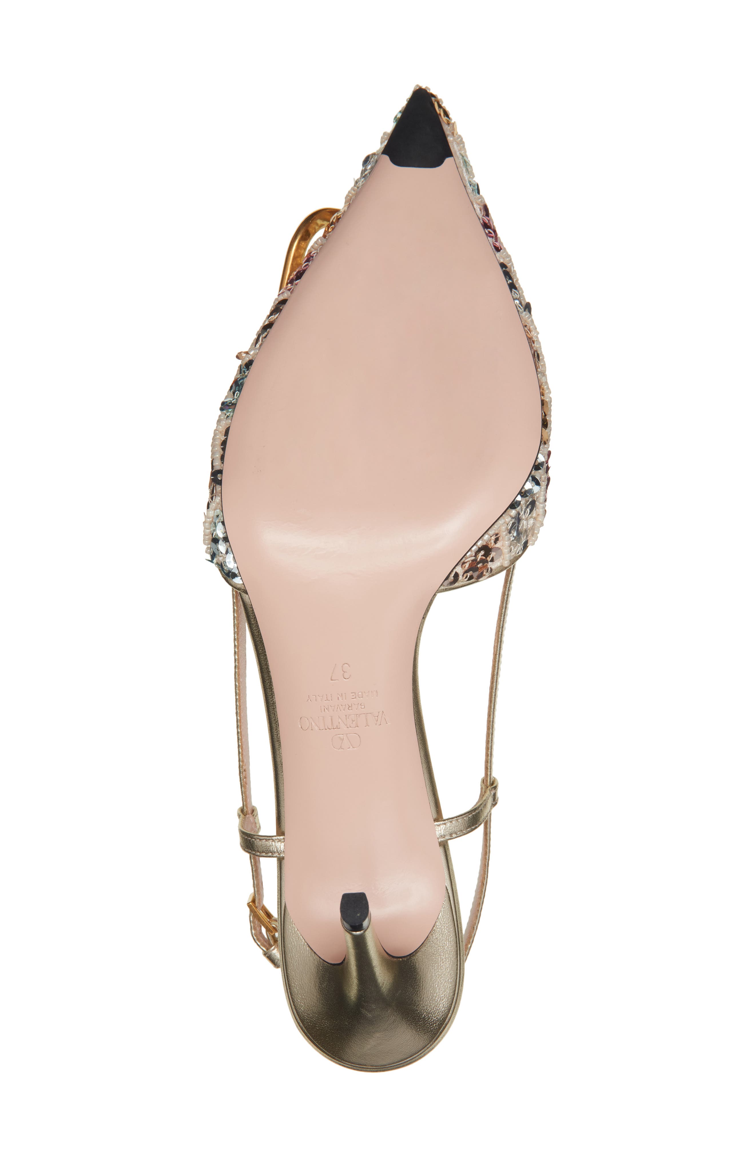 Valentino Garavani VLOGO Signature Slingback Pump, Alternate, color, Y5d Multicolor/Platino