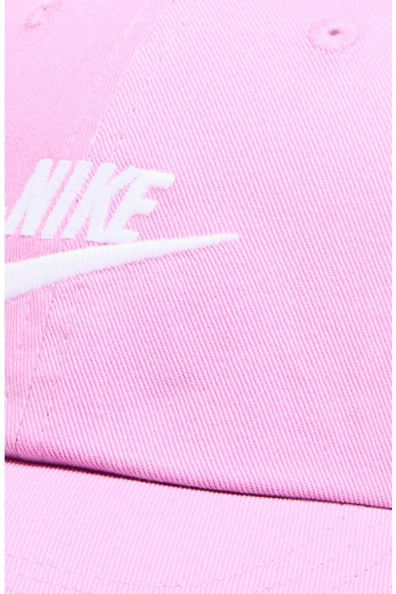 Kids' Club Swoosh Baseball Cap, Alternate, color, LIGHT MAGENTA/ WHITE