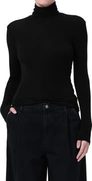 AGOLDE Pascale Rib Turtleneck Top