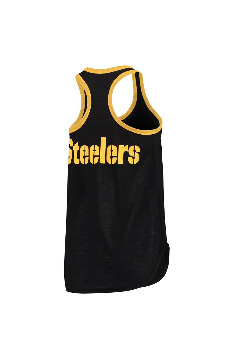G-III 4HER BY CARL BANKS Women's G-III 4Her by Carl Banks Black Pittsburgh Steelers Tater Tank Top, Alternate, color, Black