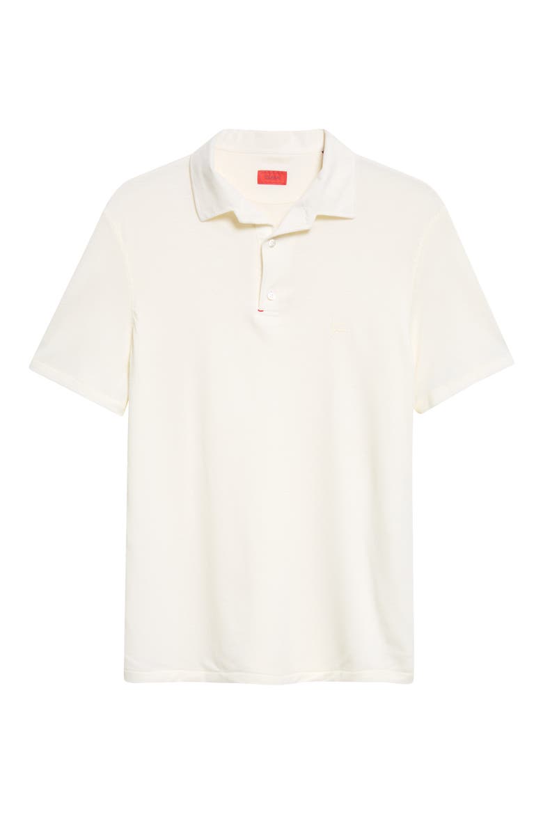 Wool Piqué Polo, Main, color, OPEN WHITE 010