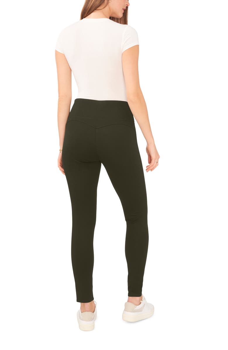 Vince Camuto Ponte Leggings, Alternate, color, Pine Forest