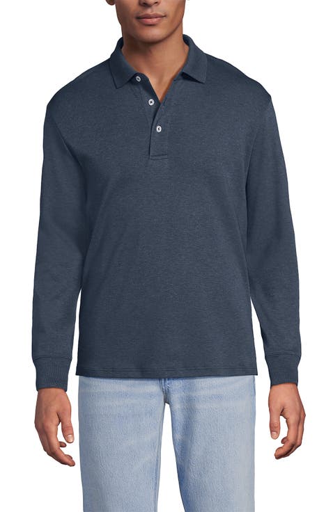 Long Sleeve Cotton Supima Polo Shirt