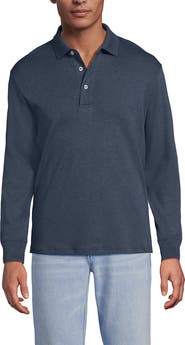 Lands' End Long Sleeve Cotton Supima Polo Shirt