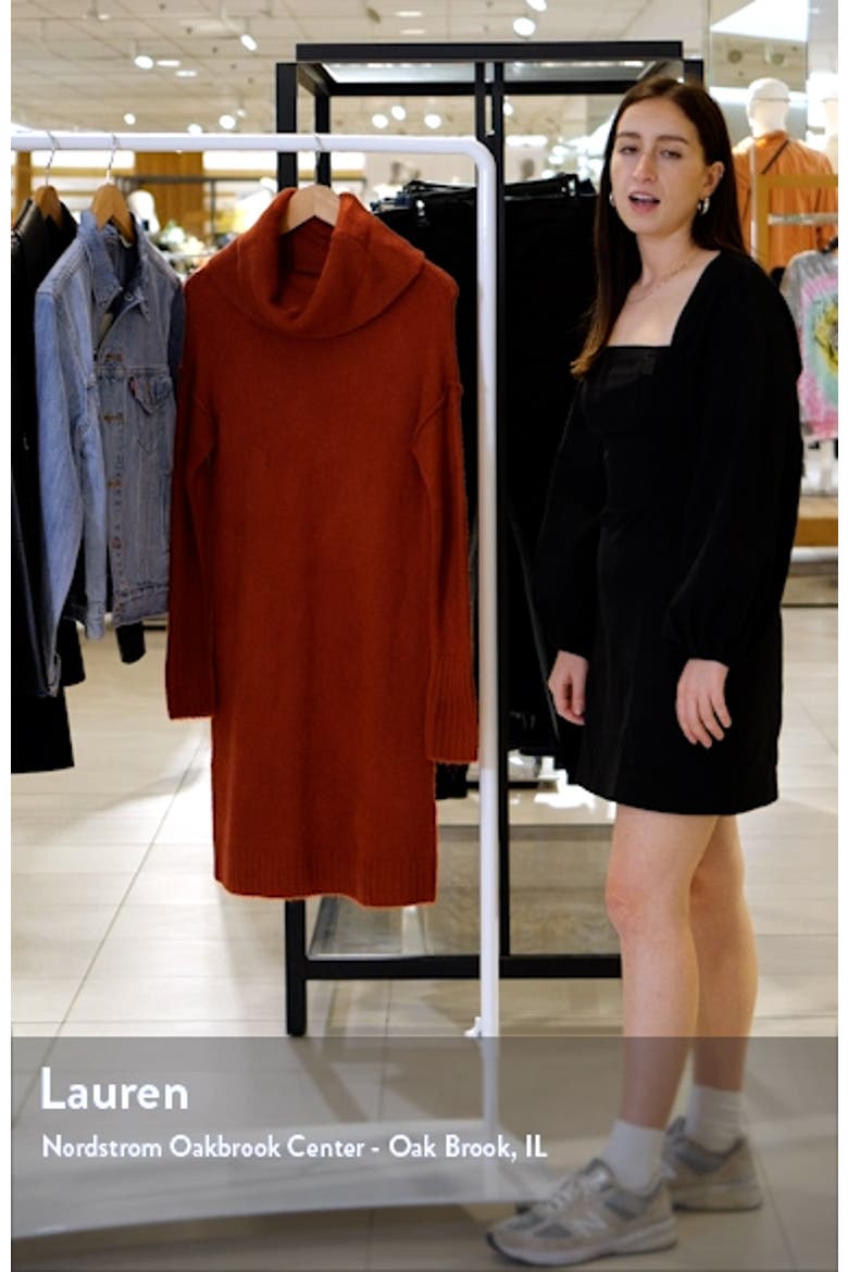 Luci Cowl Neck Long Sleeve Sweater Dress video