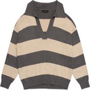 DELUC Nick Polo Stripe Sweater