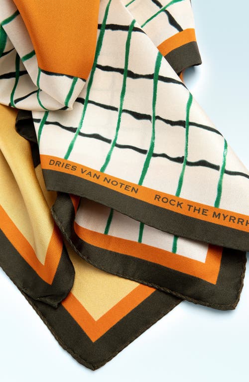 Dries Van Noten Foulard Rock The Myrrh Silk Scarf