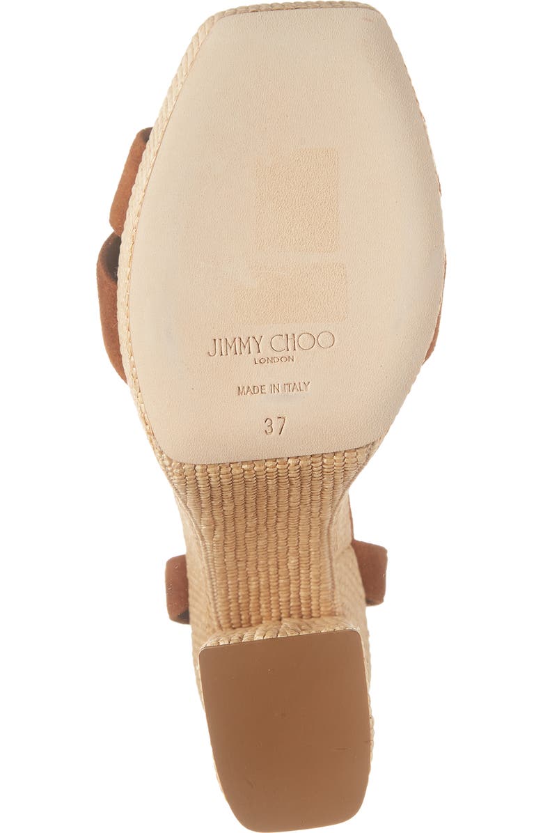 Jimmy Choo Gaia Ankle Wrap Platform Sandal, Alternate, color,