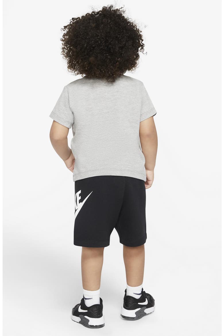 Air Logo Graphic T-Shirt & Shorts Set, Alternate, color, 023BLACK