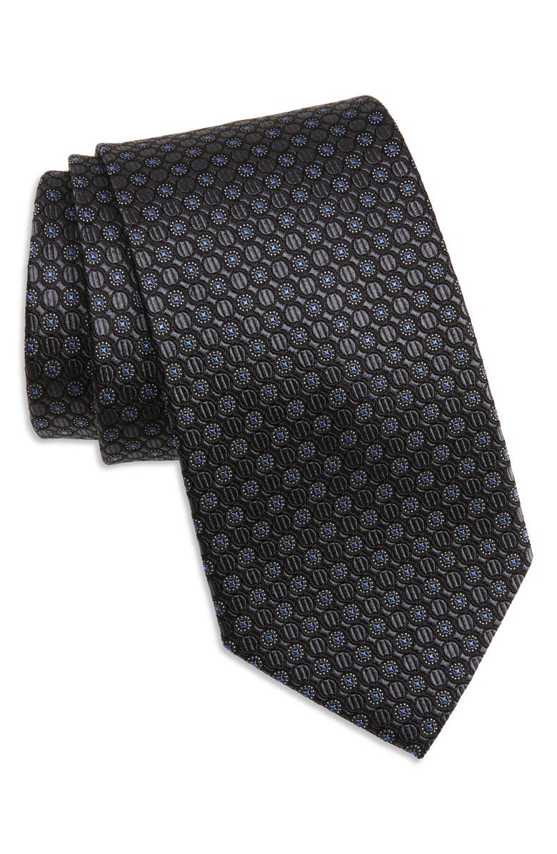 Nordstrom Neat Medallion Silk X-Long Tie, Main, color, 